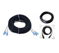 ZHANGGH Câble de connexion extérieur de 100 m, 2/4 cœurs, 7,0 mm, 2C, 4C, CPRI, LC, SC, FC, ASM, DVI, pont FTTH étanche, câble blindé à fibre optique à 2 cœurs (SC-FC,4 Core SM)
