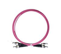 ZHANGGH Câble de raccordement OM4 1-100M LC-LC duplex 10 Gigabit multimode DX SC FC ST Câble d'extension en fibre optique à double cœur MM SC-LC FTTH Jumper (80M, ST-ST)
