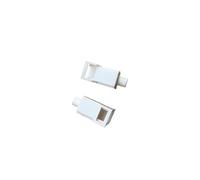 ZHANGGH Capuchon anti-poussière LC simplex duplex, 10 unités pour pont de fibre optique, bouchon anti-poussière carré, double couvercle de protection unique en plastique (Khaki)
