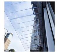 ZHANGGL Auvent extérieur 40 x 260 cm en Polycarbonate Transparent résistant à l'eau, idéal pour se protéger de la Pluie et protéger Son Jardin.
