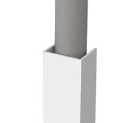 ZHANGGL Cache-tuyaux en PVC pour Mur dissimulant Les conduites d'eau sous l'évier dans la Cuisine Salle de Bain câbles de Canal carré Blanc goulotte de Distribution Disponible en Longueur de 20 à 47