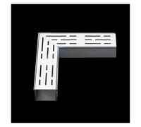ZHANGGL Caniveau de Drainage en Acier Inoxydable avec Grille et coude à 90 degrés, système de Drainage de tranchée étroit et Fin pour Jardin Souterrain, Profil Bas de Remplacement (connecteur n° 2,