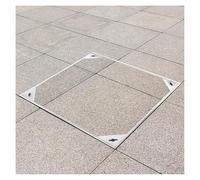 ZHANGGL Couvercles en Acier Inoxydable pour fosses septiques de 12", 20" et 24", Cadres de Regard carrés Invisibles, couvercles de puits de récupération des eaux pluviales avec p