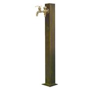 ZHANGGL Freestanding Garden Water Column with Double Outlet Faucet - 20in Vertical Square Outdoor Watering System for Efficient Garden Irrigation and Convenience