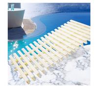 ZHANGGL Grille de Drainage de Piscine, Grille de Drainage de Douche en Plastique Amovible, Filtre de Protection Contre Le débordement de gouttière de Garage de Jardin, épissable (Couleur : Beige, ta