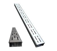 ZHANGGL Grille de Drainage de tranchée en Acier Inoxydable pour Bassin de captage carré, kit de Drainage de Canal d'égout pour Cour, Jardin, allée, terrains de Sport, Siphon de Sol de Douche rectang