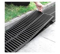 ZHANGGL Grille de Drainage rectangulaire pour égouts d'allée, Grille de Drainage pour tranchées, Grille de Drainage pour eaux pluviales, système de Drainage pour Garage, pelouse (Dimensions : 50 x 2