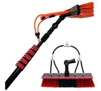 ZHANGGL Perche de Nettoyage de vitres, 3-12 m, rallonge pour camions, tête de Brosse de 35 cm, 10,8 m