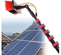 ZHANGGL Perche télescopique pour Le Nettoyage des vitres, Brosse Extensible alimentée par Eau pour Le Nettoyage des toits de vérandas, des Panneaux photovoltaïques et des vitres