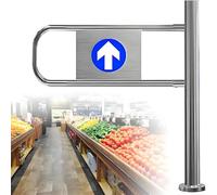 ZHANGGL Portail battant Automatique pour entrées de supermarché, Porte unidirectionnelle à Fermeture Automatique, portillon de sécurité à Ressorts, Porte d'accès en Acier inoxyda