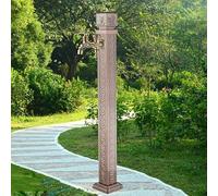 ZHANGGL Stainless Steel Water Column with Faucet, Floor Mount Tap for Courtyard Hydrant and Garden Watering Feature