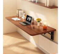 ZHANGGL Table Pliante Murale, Bureau Rabattable Mural, Table à abattants pour buanderie, établi Flottant en Bois, Bureau d'ordinateur Pliable Gain de Place, pour Bureau, Chambre,