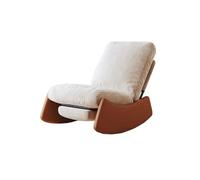 zhanggqOU Fauteuil-lit Convertible Swivel Rocking Recliner Chair Lounge Sofa Zero Gravity Napping Bed for Bedroom/Patio(Natural)