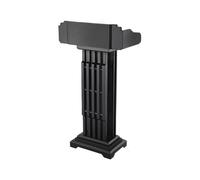 zhanggqOU Support de Podium Portable Plate-Forme d'accueil/de présentation de Lancement en Acier Inoxydable Réception d'hôtel Bureau d'accueil Pupitre Mobile