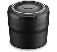 ZhangJie Cendrier de Voiture pour Lexus GS (2012-2014), Self Extinguishing Ash Tray Voiture Cendriers Portable Cendrier avec Couvercle Accessoir,Black