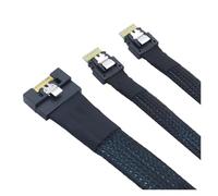 ZHANGLH Câble 0,5 m All Inclusive an ti Oblique Insertion SFF-8654 8i 74 broches PCI-E Ultraport Slimline 4.0 vers Dual 2X SFF-8654 4i