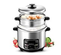 ZHANGMIN Cuiseur de Riz antiadhésifs, Accueil Isolant Multifonction en Acier Inoxydable Cuillère à marmite Cuillère à Vapeur et doseur à Tasse à mesurer (à 2-7 Personnes) (Size : 4L)
