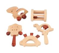 Zhangpu 5 Pièces Baby Booden Racet Set, Training Training Entraînement Hand Rattles pour les Garçons et les Filles Nouveau-nés, 0-12 Mois