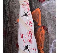 Zhangpu Accessoires de Momie Effrayante à Suspendre avec Yeux Brillants et Son Effrayant pour Décoration de Fête d'halloween, 1,8 M, Tissu Non tissé, Fil de Fer, Plastique pour Halloween, Carnaval,