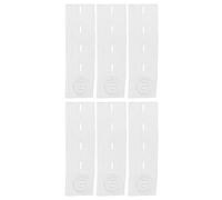 Zhangpu Boucle D'extension de Ceinture élastique pour Femmes Enceintes, 6 Pièces, Bouton de Ceinture de maternité pour Allongement de Pantalon, Noir/blanc (Blanc)