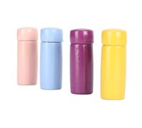 Zhangpu Bouteille d'eau Isolée pour Maison de Poupée Miniature, Couleurs Vives, Améliore L'éducation Cognitive pour Les Enfants, Paquet de 4, Idéal pour Les Cadeaux et L'éducation