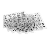 Zhangpu Bricolage Decoris 19 × 15 × 3 8 Pièces Lettre Tampon Transparent Clair Bricolage Dessin Scrapbooking Main Compte Artisanat Décorations