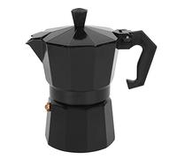 Zhangpu Cafetière de 300 Ml, 6 Tasses, Percolateur en Aluminium, Machine à café Moka Classique Italienne pour le Bureau, la Maison et L'extérieur (Noire)