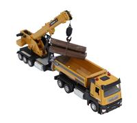 Zhangpu Camion à Benne Basculante pour Enfants avec Lumière et Son, Camion de Construction Jouet Grue de Construction à Benne Basculante Jouet Véhicule Jouets pour Anniversaire Noël (Jaune)