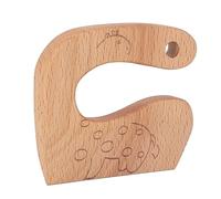 Zhangpu Couteau en Bois pour Enfants pour la Cuisine, Coupe-légumes et Fruits Hachoir à Pain, Jouets D'outils de Cuisine Ensembles de Couteaux en Bois pour Enfants (Girafe)