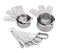 Zhangpu Ensemble de Tasses et Cuillères à Mesurer avec Balance, 13 Pièces | Cuillères à Mesurer pour la Cuisson, Outils de Cuisine Liquides et Solides pour la Cuisson