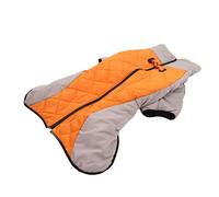 Zhangpu Gilet Réfléchissant épais et Chaud pour Chien, pour L'automne et l'hiver, pour Chiens de Taille Moyenne et Grande, Manteau Réfléchissant à Col roulé pour Temps Froid, Gris, Bande (5XL)
