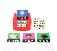 Zhangpu Jeu de Lettres Assorties, Cartes Flash de Lecture D'orthographe de L'alphabet, Jouet éducatif Montessori pour Enfants de 3, 4 et 5 Ans