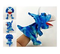 Zhangpu Jouet en Peluche Tyrannosaure, Marionnette à Main de Dinosaure Imaginative pour Raconter des Histoires aux Enfants, Poupée en Peluche Douce pour Jeu de Rôle, Adaptée à la motricité, Taille