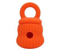 Zhangpu Jouet Interactif en Silicone pour Chien, Alimentation Lente, Anti-Stress, Prévient Les Problèmes Digestifs pour Toutes Les Races, 3,94x3,94x6,3 Pouces (Orange)