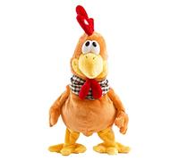 Zhangpu Jouet Musical en Forme de Poulet, Coq Chantant Amusant pour Les âges, Jouet en Peluche électrique de 38,1 Cm pour Les Fêtes, Les Hôtels, Les Jardins d'enfants