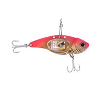 Zhangpu Leurre de Pêche LED en Forme de Poisson, Triple Hameçon, Lumière LED sous-Marine, Lampe Clignotante à Chute Profonde (Rouge)