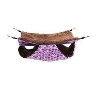 Zhangpu Lit Suspendu pour Hamster, Lit superposé Chaud d'hiver à Double Couche pour Furet, Hamac Suspendu pour Petits Animaux, écureuil, Planeur de Sucre, Lapin, Cochon d'Inde (Grande Taille)