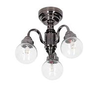 Zhangpu Lustre pour Maison de Poupée 1:12, Mini Plafonnier Miniature Rétro, Lampe Alimentée par Batterie, pour la Décoration de la Chambre