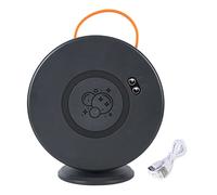 Zhangpu Machine à Bulles à Rotation Automatique, Souffleur de Bulles Mobile, Rechargeable par USB, pour Enfants, Fête en Plein Air (Noir)