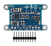 Zhangpu MODULE DE CAPTEUR 9DOF avec Broches Gyroscope à 3 Axes, Accélération, Carte DE Champ Magnétique 3-5V