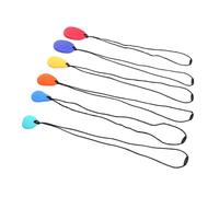 Zhangpu Pierres Sensorielles Texturées en Silicone pour Enfants, 6 Pièces, Couleurs Vives pour Un Divertissement Silencieux dans Les Voitures, Les Avions, Les Maisons et Les Bibliothèques