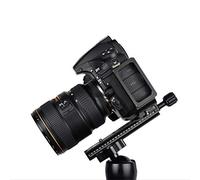 Zhangpu Plaque à Dégagement Rapide en Alliage D'aluminium Léger, Rail Polyvalent, Glissière Nodale pour la Photographie Macro, Compatible avec Les Appareils Photo Numériques, Noir 1,49 X 6,73 Pouces