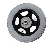 Zhangpu Pneu Antidérapant pour Fauteuil Roulant, 320mm, Roue Gonflable en PU, Moyeu en Acier allié, Pneu Arrière de Véhicule handicapé, 4 Trous