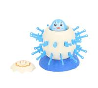 Zhangpu Seau de Jouet de nouveauté de Baril Drôle de Pirate d'animal pour des Enfants, Jouets de Coup Chanceux Jeu de Fête Interactif Spoof Pirate Baril Peut (Pingouin Bleu)