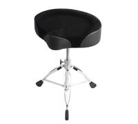 Zhangpu Tabouret de Tambour rembourré à Hauteur Réglable pour Batteur, Support en éponge Douce, Trône de Tambour pour Accessoires de (Noire)