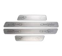 zhangqin Protection Seuil de Porte de Voiture pour Citroen C3 C4 C5 Aircross 2017-2021,Bande Décorative Anti-Usure de Seuil Matériau en Acier Inoxydable
