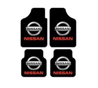 zhangqin Tapis de Sol Voiture pour Nissan Patrol 1980-2025 GR Y60 Y61, 4 Pièces en Velours, Moquette Noire Antidérapante, Protection Intérieure Imperméable Auto