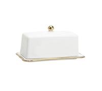 zhangrui1888 Assiettes à beurre Beurrier de comptoir avec couvercle en acrylique transparent, boîte rangement for beurre cuisine Beurriers pour la cuisine