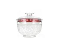 zhangrui1888 Assiettes à beurre Beurrier rond en verre for la cuisine, le stockage des confitures, du miel Beurriers pour la cuisine(Grand)