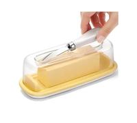 zhangrui1888 Assiettes à beurre Boîte à fromage Beurrier avec couvercle et couteau Ustensiles de cuisine Stockage solide Beurriers pour la cuisine